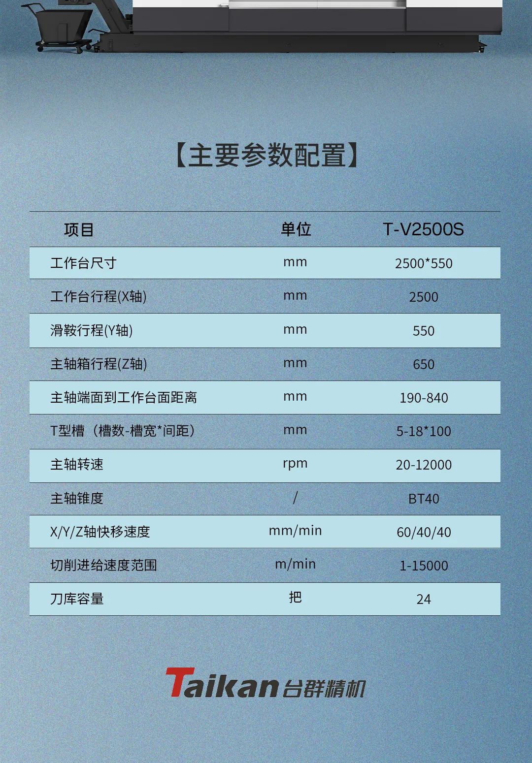 高速高效轻切削加工：型材加工中心T-V2500S
