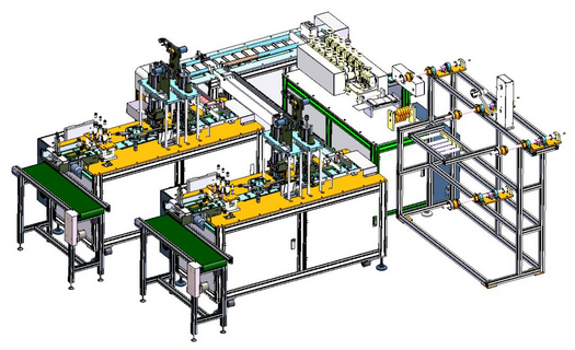 NG娱乐精机高端平面耳挂式口罩全自动机器如期上